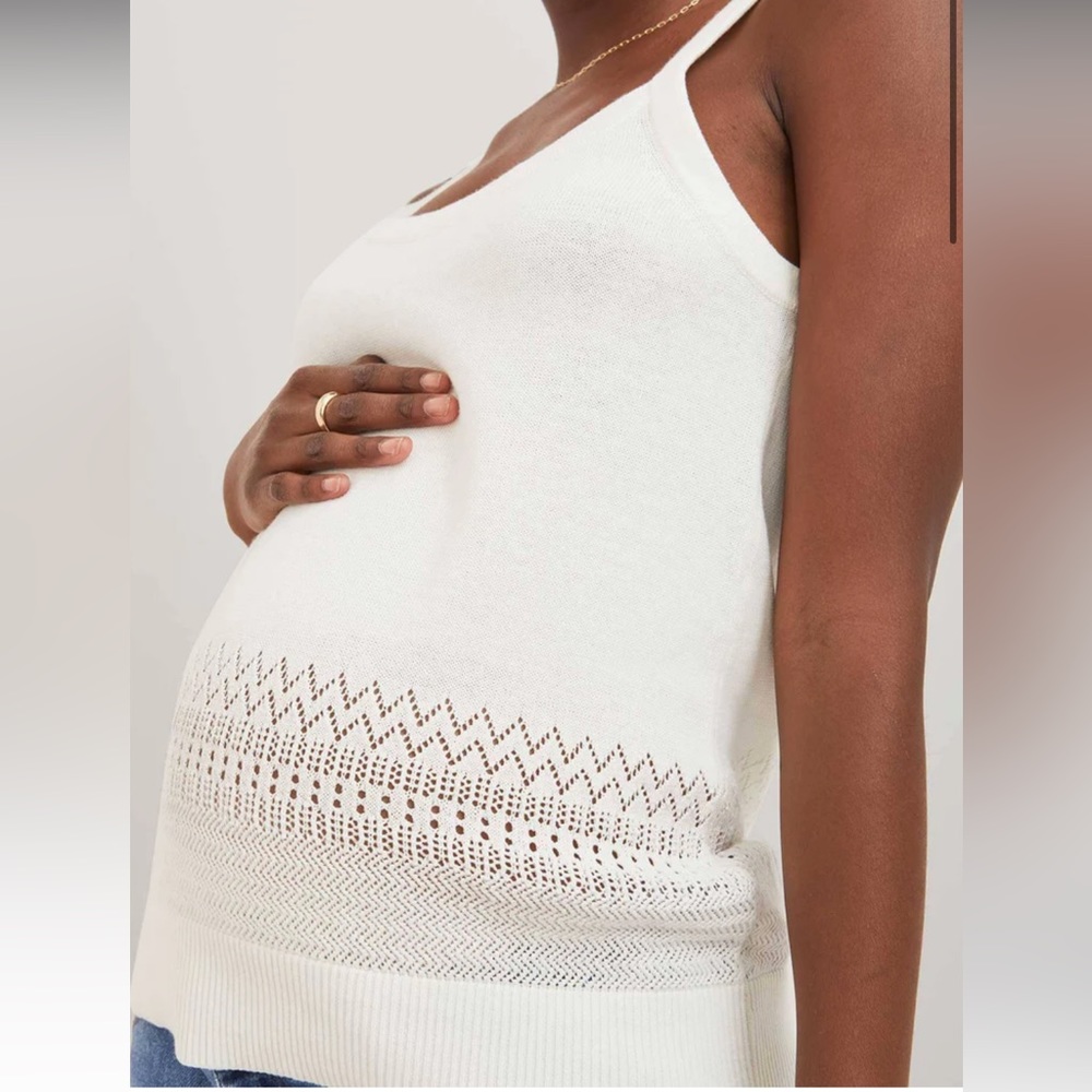 *NWT* Hatch Maternity Crochet Tank